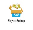 Ярлык установки Skype
